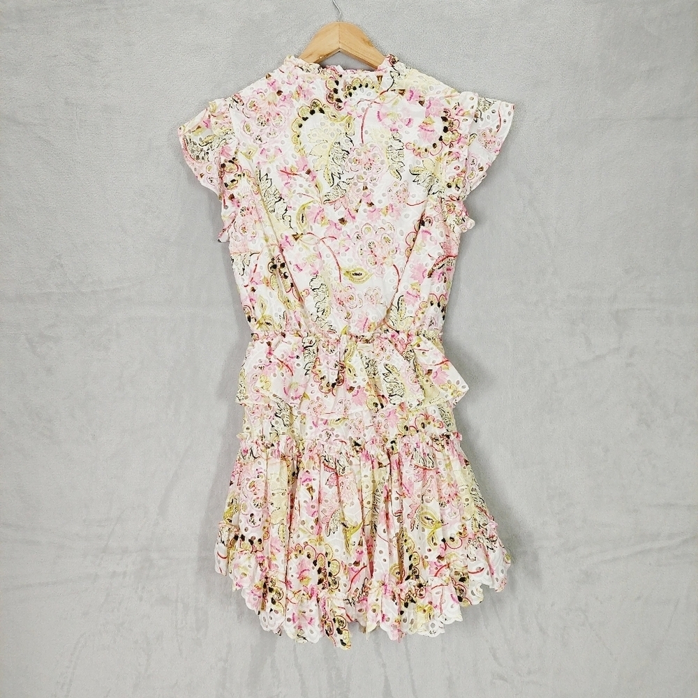 New Misa - Iliana Mini Tiered Floral Printed Eyelet P3099 - Picture 5 of 10